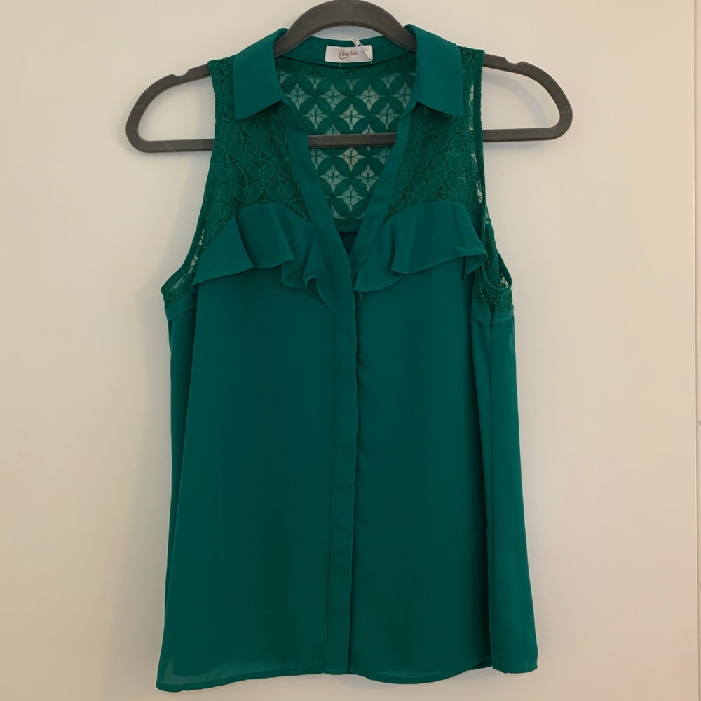 Candie's - Alpine Green Blouse - S